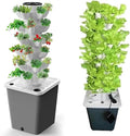Garden Hydroponic Culture System Hydroponic Tower of 15/20/25/30 Plants Kits and Hydroponic Cultivation Systems for Interior Fruits and Vegetables Network Packages Timer