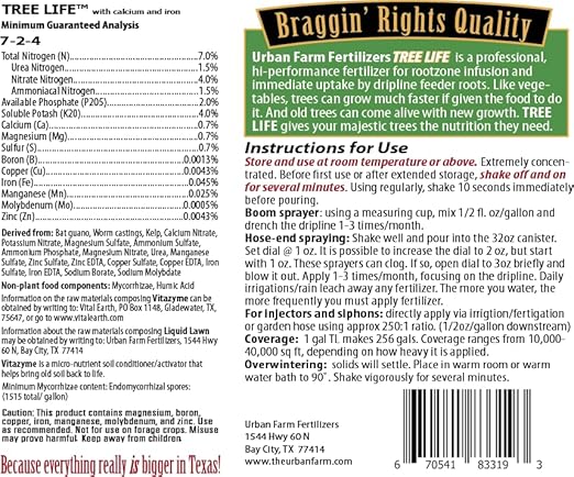 Tree Life Liquid Tree Fertilizer 7-2-4