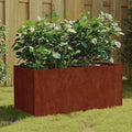 Corten Steel Planter Box Corten Steel Garden Raised Bed for Flowers Plants 31.5x15.7x15.7-662