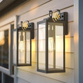L LOHAS LED Large Size Dusk to Dawn Outdoor Light Fixture+LOHAS Landscape Spot Lights Outdoor