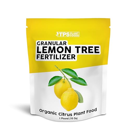 Granular Lemon Tree Fertilizer – Organic Slow Release Plant Food for Faster Growth Stronger Roots &amp Higher Fruit Yield 16 oz