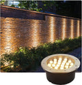 Outdoor LED Recessed Spotlight - Inground Garden Lamp Garden Built-in Lighting Waterproof 24V Underground Lights Beam Underground Spotlight Landscape Lights (Warm White 6w(24V)) (Warm White