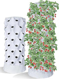 Hydroponic Kits Soilless Cultivation Planting Equipment Multi-Storey Pineapple Tower Column Intelligent Vegetable Planter Goddess Beginner Hydroponics System(6 Layers)