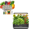 inbloom Hydroponics Growing System 12 Pods Black and Pepper Seed Pods Kit 12 Pods 350+Seeds Included Red Chili PepperGreen PepperYellow PepperPurple PepperCucumberRed Tomato GoldenTomato