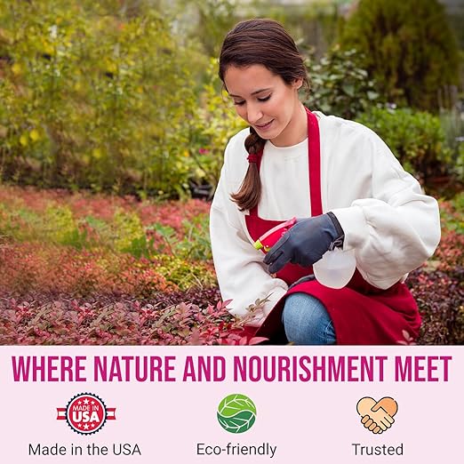 Eden Rose &amp Flower Organic Enriched Fertilizer | Neem Plant Food-7-5-3 Enriched Formula | for Best Flower Growth (5lbs)