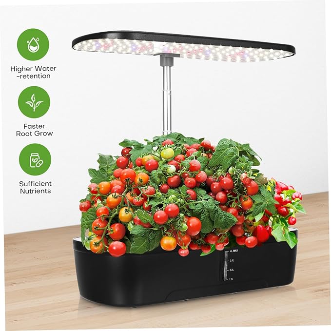 1set Intelligent Hydroponic Plant Growing Kit Led Light Indoor Gardening System for Efficient Vegetable Cultivation Spaces Grow Kits for Home Use