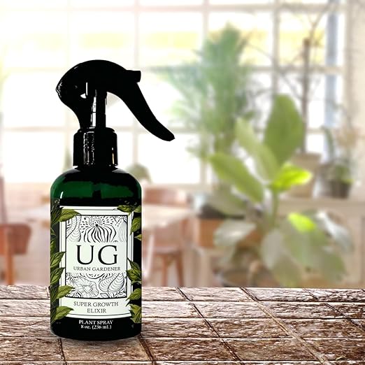 Organic Leaf Wellness Spray for Plants - Protect &amp Nourish Your Plants w/Chitosan Yucca Extract Liquid Kelp and Essential Oils - 8 oz House Plant Spray Bottle