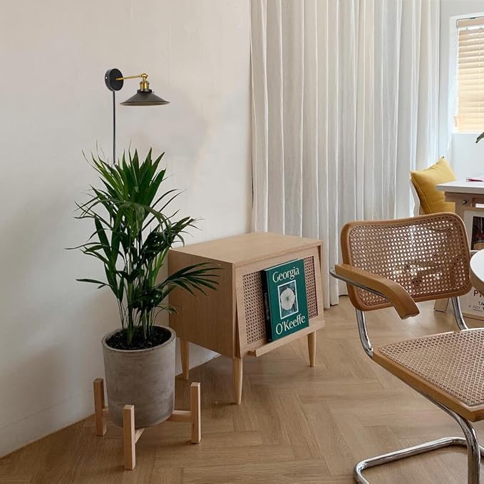 Hook Mounted Plant Light Full Spectrum 4500K 10W Adjusted Light Beam Range 15-60° Industrial Style Black Wall Lamp for Flowers Growing Indoor Plants (DZ22x6)