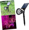 2pcs Lights Decorative Ground Plug Outdoor Solar Spotlights for Garden Pathway