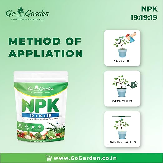 Go Garden NPK 19-19-19 Fertilizer – 400g Water-Soluble All-Purpose Plant Food | Balanced Nitrogen Phosphorus Potassium for Flowers Fruits Vegetables &amp Indoor Plants | Fast Growth &amp Bloom Boo