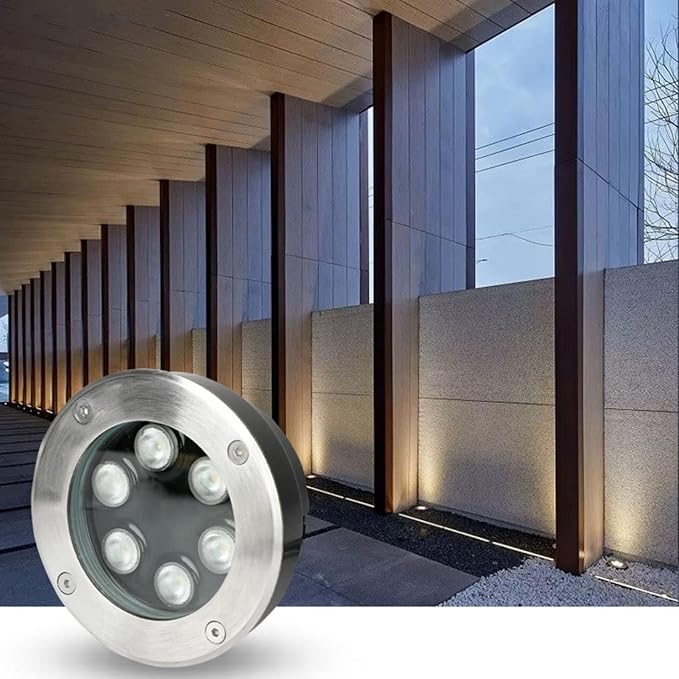 Ground Landscape Lights - Ultra-Thin LED spotlights - Underwater Lighting IP65 Waterproof Outdoor LED Spotlight recessed Lighting for Swimming Pool Garden Terrace(Red12W(AC85-265v))