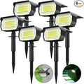 LOTMOS Solar Spot Lights Outdoor 6 Pack/72 LED/3 Lighting Modes 2-in-1 Solar Landscape Lights Auto On/Off IP67 Waterproof for Yard Tree Garden House (Cool White)