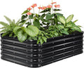 5×3×1.4FT Galvanized Raised Garden Bed Outdoor Metal Raised Garden Bed Kit Large Planter Raised Beds 4 In1 Modular Raised Planter Box OutdoorRaised Beds for Gardening for Vegetables Flowers Herbs