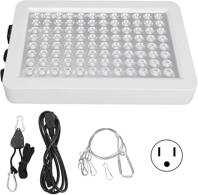 LED Plant Growth Light Intelligent High Power Fill Light for Greenhouse AC (US Plug Large)