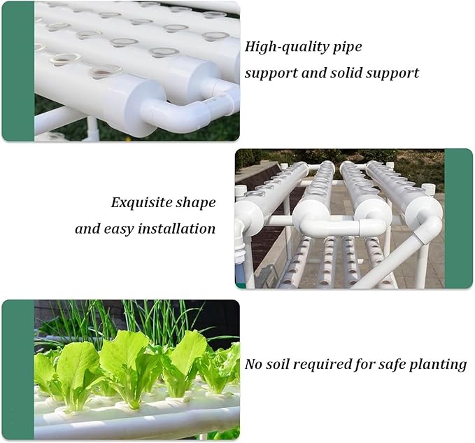 Hydroponics Growing Systems Kit Vegetables hydroponic Grow kitPlant Germination Kits(Double Row)