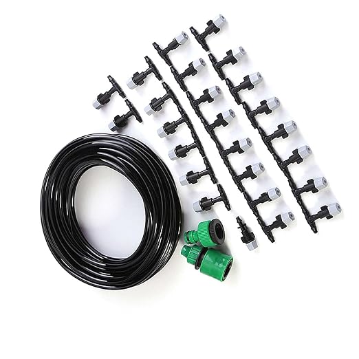 3 Set Micro Drip Watering System with Distribution Tubing Hose and Nozzle Micro Nozzle Atomization Kit Automatic Drip Irrigation Kit for Garden Yard Watering