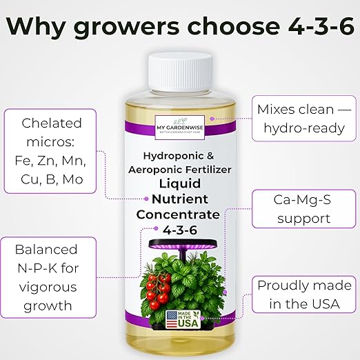 Liquid Plant Food – Hydroponics Nutrients for Indoor House Plants Tomato Strawberry Lucky Bamboo Lettuce Vegetable Garden &amp Herbs – Aero Nutrients Liquid Fertilizer for All Growing Systems (3