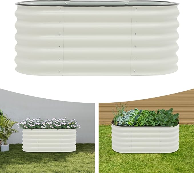 JOMCYDM 105x60x43cm Raised Garden Bed Garden Beds Outdoor Garden Raised Planter Box for VegetablesFruitsHerbs Flowers