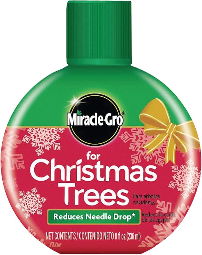 Miracle-Gro for Christmas Trees - Easy-To-Use Formula Keeps Live Trees Hydrated and Reduces Needle Drop- 8 fl. oz.