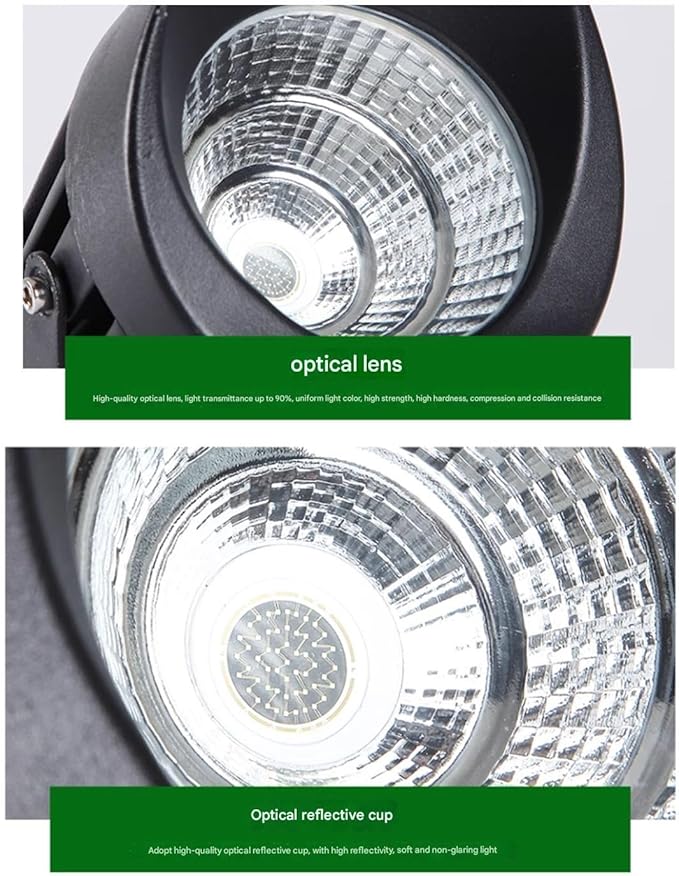 Spotlight Led Beam Light - COB Outdoor Spotlight IP65 Waterproof Tree Light Adjustable Angle LED Spotlight Lawn Garden Landscape LED Floodlight Outdoor Buried Lights(Green10W(12V-24V))