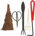 5pcs Bonsai Pruning Shears and Gardening Rake Tool Set for Plant Care Sturdy Hand Tools for Soil Cultivating and Bonsai Maintenance