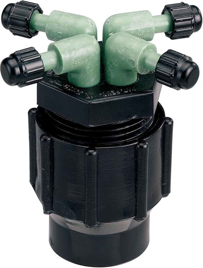 10-Pack Orbit Drip Irrigation System 4-Port Watering Manifold 1/4 Dripper Tube - 67025