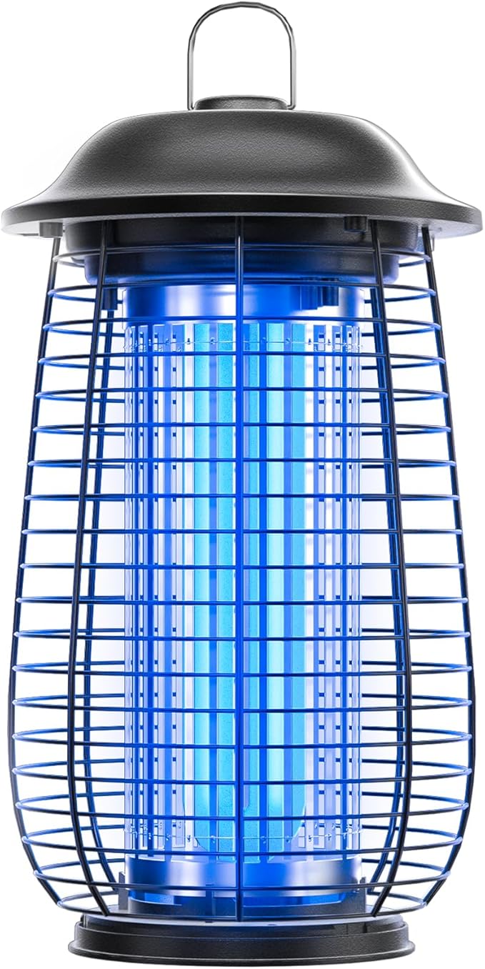 Bug Zapper Indoor &amp Outdoor 4200V Electric Mosquito Zapper 10 Years Lifespan 6.5ft Power Cord Waterproof Fly Trap Mosquito Trap Fly Killer Fly Zapper for Home Patio Kitchen Backyard Camp