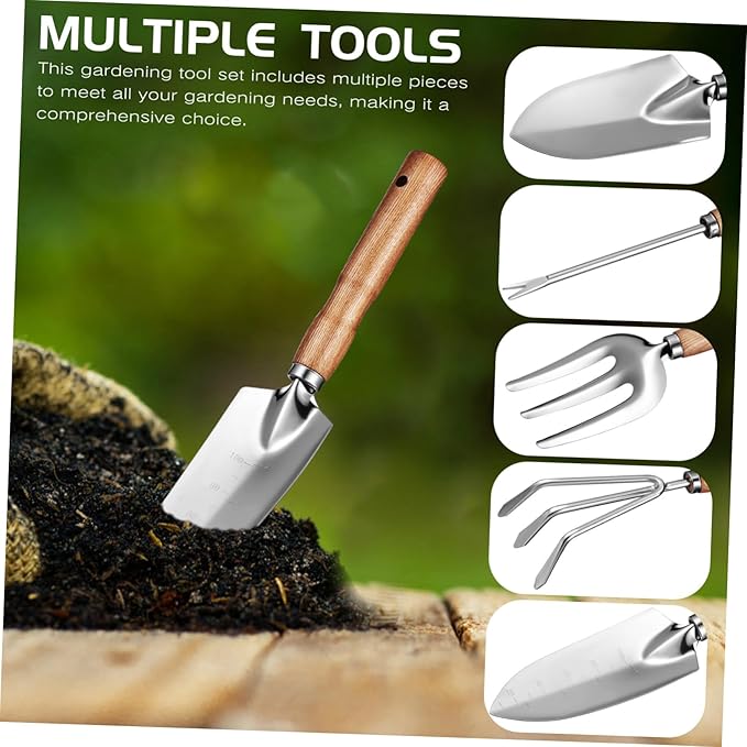 Garden Tools Set Heavy Duty Trowel and Ergonomic Grip Gardening Kit for Men and Women for Yard Work and Planting