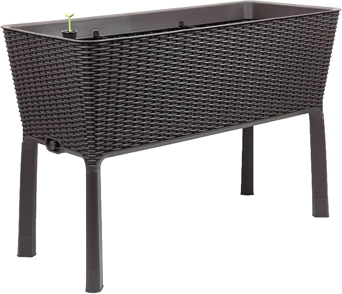 Keter Easy Growing Garden Raised Garden Bed Elevated Vegetable Planter - Anthracite