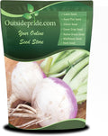 Outsidepride Purple Top Turnip Seeds - 5 Lbs High-Yield High Protein Turnip Seed Ideal Cover Crop for Forage Grazing Livestock High Energy Deer Food Plot &amp Soil Improvement