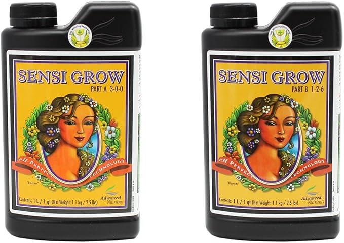 Advanced Nutrients 6201-14AB pH Perfect Sensi Grow Part A+B 1 Liter Brown/A