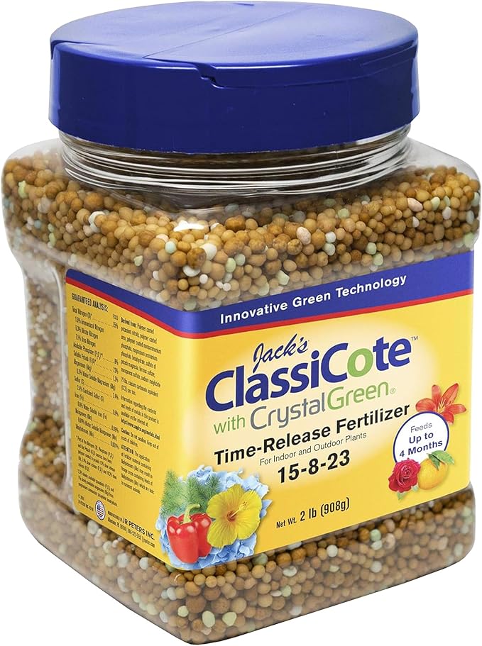 Jack's Classic 15-8-23 ClassiCote with Crystal Green Time-Release Fertilizer 2lbs