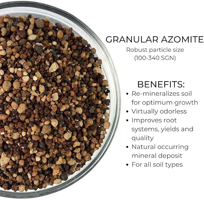10 Pound Granular AZOMITE Trace Mineral Granulated Fertilizer