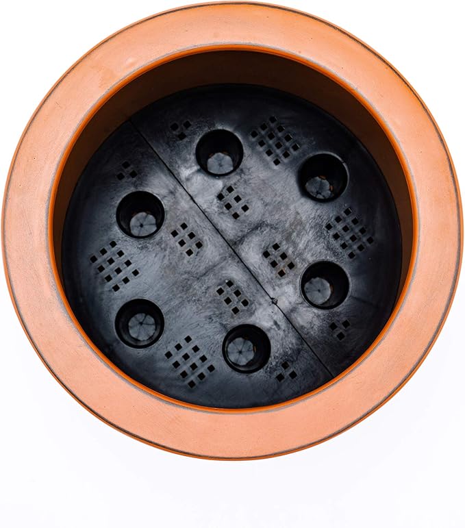 7.8 in. Painted Plastic Self Watering Planter Pot