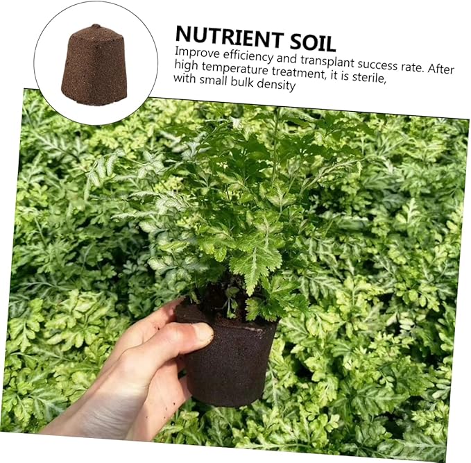 Happyyami 60pcs Rapid Breeding Plant Growing Blocks Moisturizing and Fat-retaining Starter Cubes for Home Factory Use