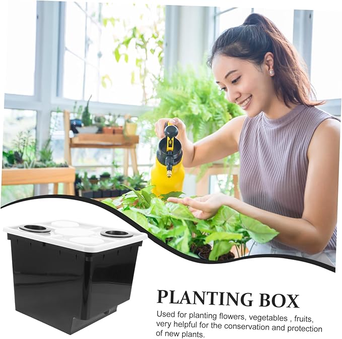 balacoo Greenhouse Soilless Cultivation Bucket for Hydroponic Plants Balcony Indoor Garden Hotel Use