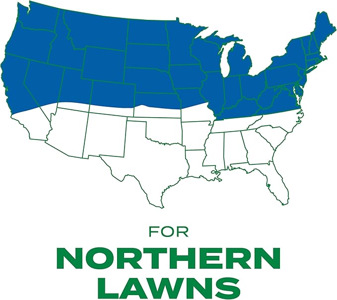 Scotts Turf Builder Thick'R Lawn Sun and Shade Combination Seed Fertilizer and Soil Improver Thickens Thin Grass 40 lbs.