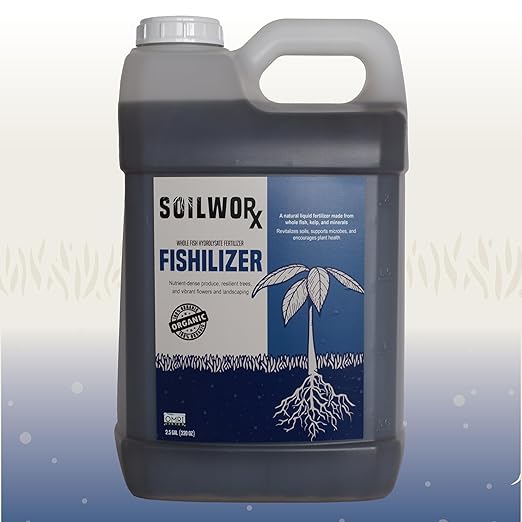 OMRI Listed Nutrient-Rich Liquid Fish Fertilizer (2.5 Gallon)