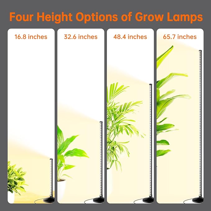 Bstrip Standing Grow Light for Indoor Plants 36W &amp 18W LED Plant Light