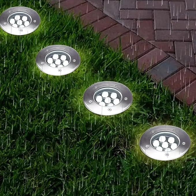 LED Underground Light Outdoor Ground Light Waterproof IP66 AC85-110V LED Buried Lamp for Walkway Courtyard Scenic Area Park Garden Landscape Lights