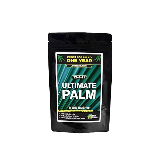 Real Growers Ultimate Palm Tree Fertilizer 12-4-11 – 12 Month Slow Release Granular Plant Food for Indoor &amp Outdoor Palms Sago Palm &amp Cycads – 2 lb