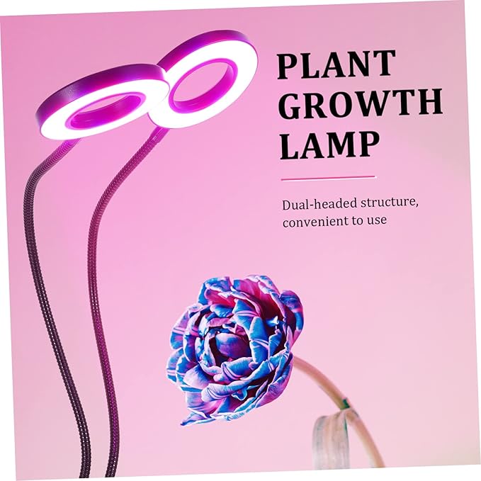 Led Plant Grow Light Dual USB Powered Timer and Dimmable Settings for Indoor Plant Growth for Greenhouses Indoor Gardens and Flower Breeding