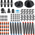 Irrigation System Kit MSDADA 226Ft Garden Watering System Automatic Drip Irrigation System Plant Watering Devices with Distribution Hose Plant Drip Feeders for Indoor Greenhouse Flower Bed Patio