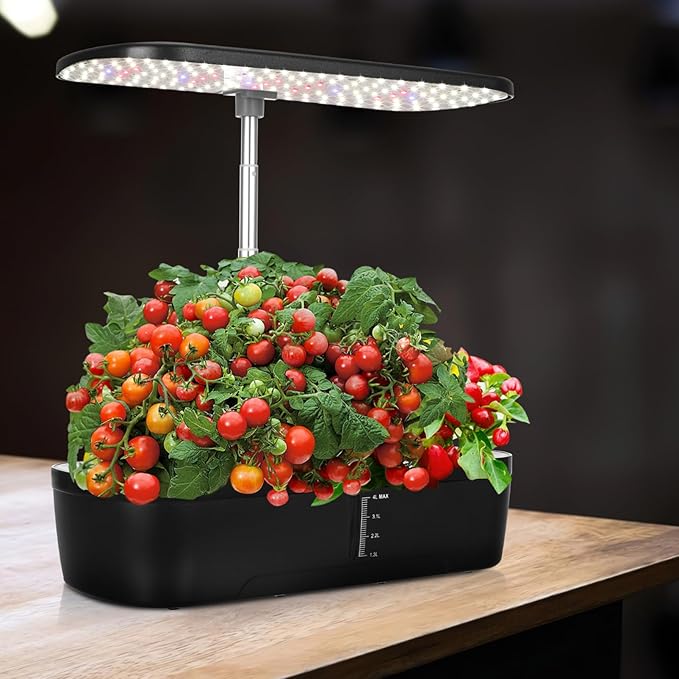Indoor Garden Kit with Hydroponics Supplies 12-Pocket Plant Growing Machine Easy to Use for Home Gardening