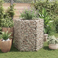 Gabion Raised Bed Silver Galvanized Steel 39.4x35.4x39.4 inch Hexagonal Planter for Outdoor Plants Durable Garden Bed Solution