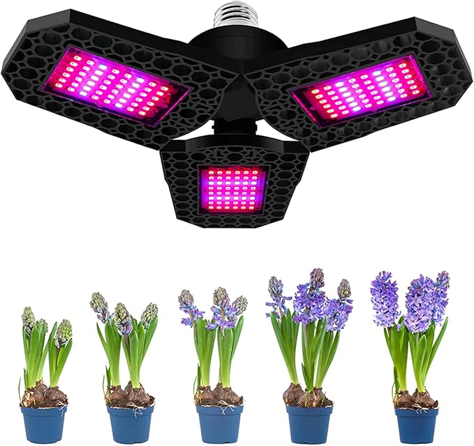 LED Grow Lights Full Spectrum Plant Lights 126leds for Indoor Plants E27 Growing Light Bulbs for Hydroponic Succulents Seedlings Vegetables