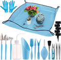 Waterproof Gardening Mat - Soil Digging Tool Set Durable Garden Accessories for Plant Repotting Mixing and Watering Protective Cover for Indoor or Outdoor Family Friends Men and Women