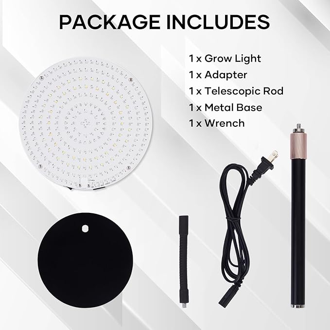 Desk Grow Light 288 LEDs Red Blue White Full Spectrum Plant Light for Indoor Plants3490 Lumen Indoor Grow Lamp3 Modes for Plants Greenhouse Veg Bloom Light
