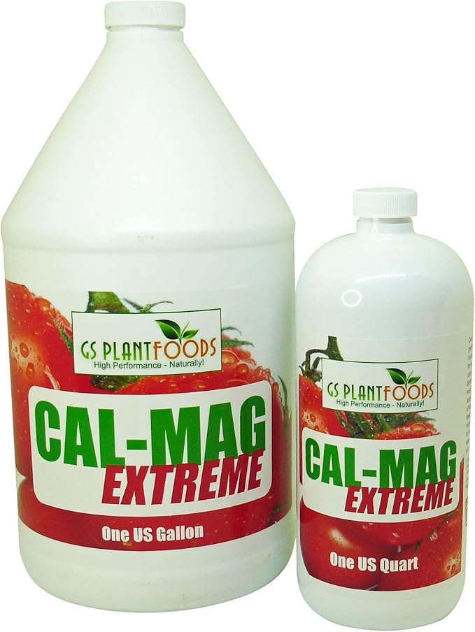 GS Plant Foods Cal-Mag Extreme Liquid 1 Quart Fertilizer with Calcium Magnesium Iron and Sulfur Supplement Corrects Secondary Nutrient &amp Trace Element Deficiencies N-P-K of 2-0-0