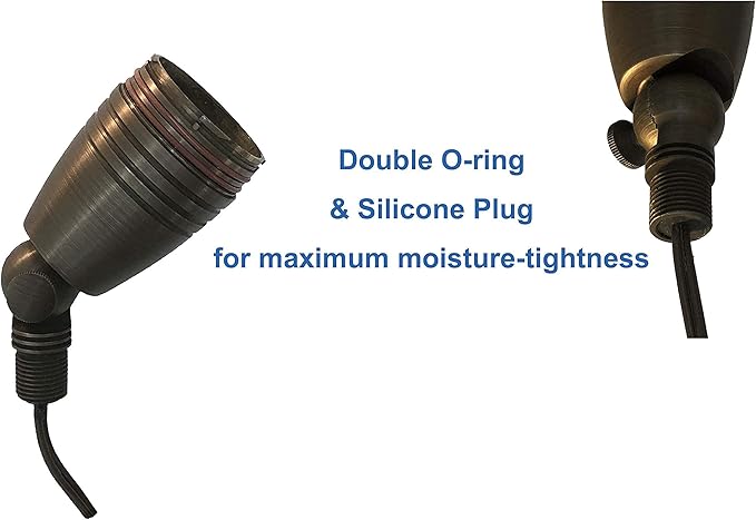 GKOLED Brass Landscape Spotlights (Bulbs Included) with Mini Brass Landscape Spotlights (Bulbs Included)